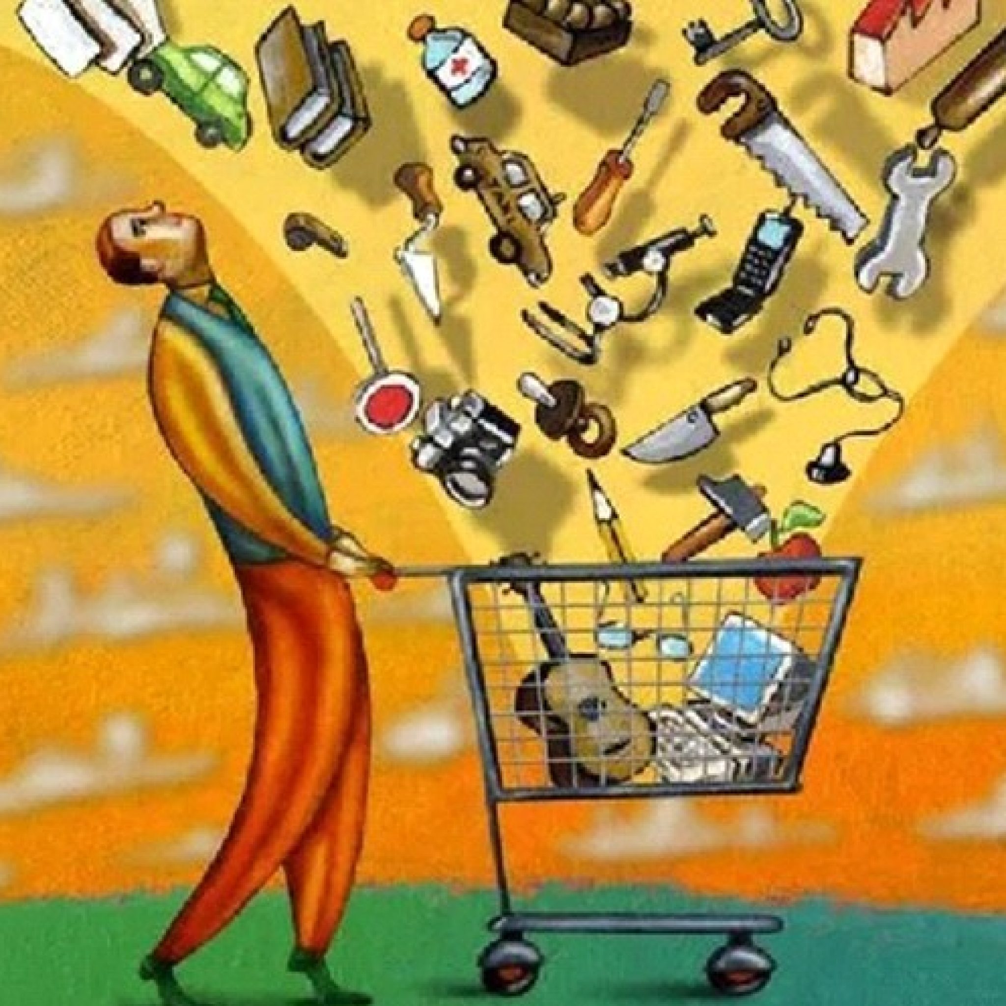 Потребление даровых благ одними людьми не приводит. Человек потребитель. Общество потребления. Общество потребления иллюстрации. Плакат общество потребления.